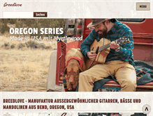 Tablet Screenshot of breedlove-guitars.de